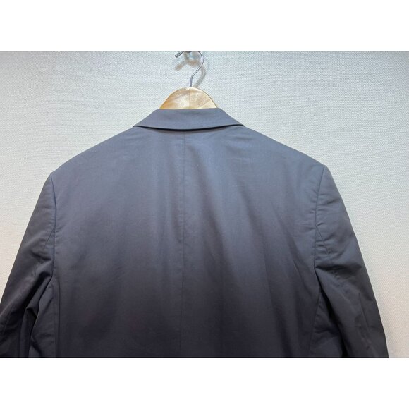 Express Men's Fitted Preppy Photographer Sport Blazer Coat Size 40R Navy - Picture 12 of 13